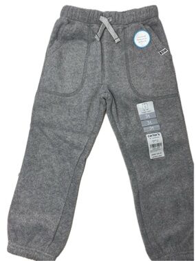 Carter's Gray Fleece Joggers with Drawstring